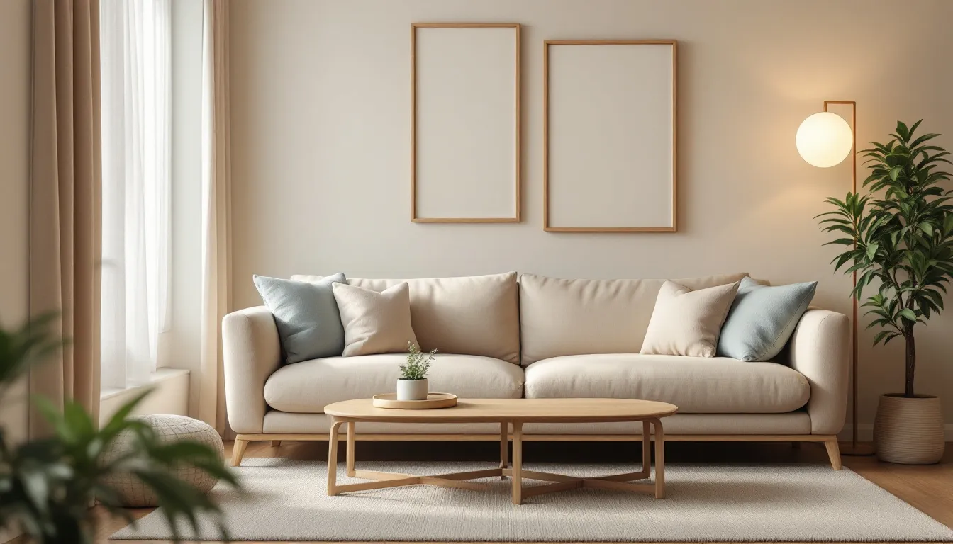 Grand canapé dans un petit salon : une astuce déco pour optimiser l’espace !