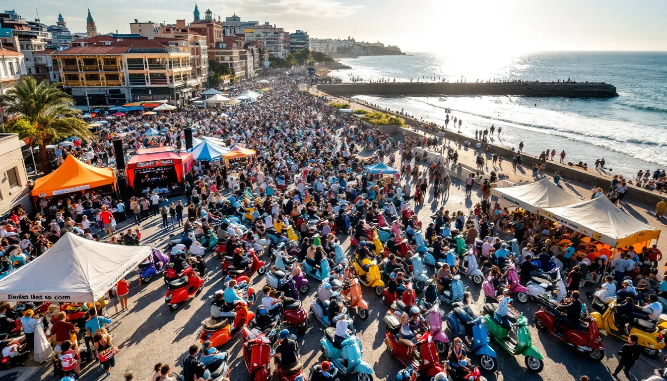 Festival Vespa : une célébration dynamique à Gijón, à ne pas manquer !