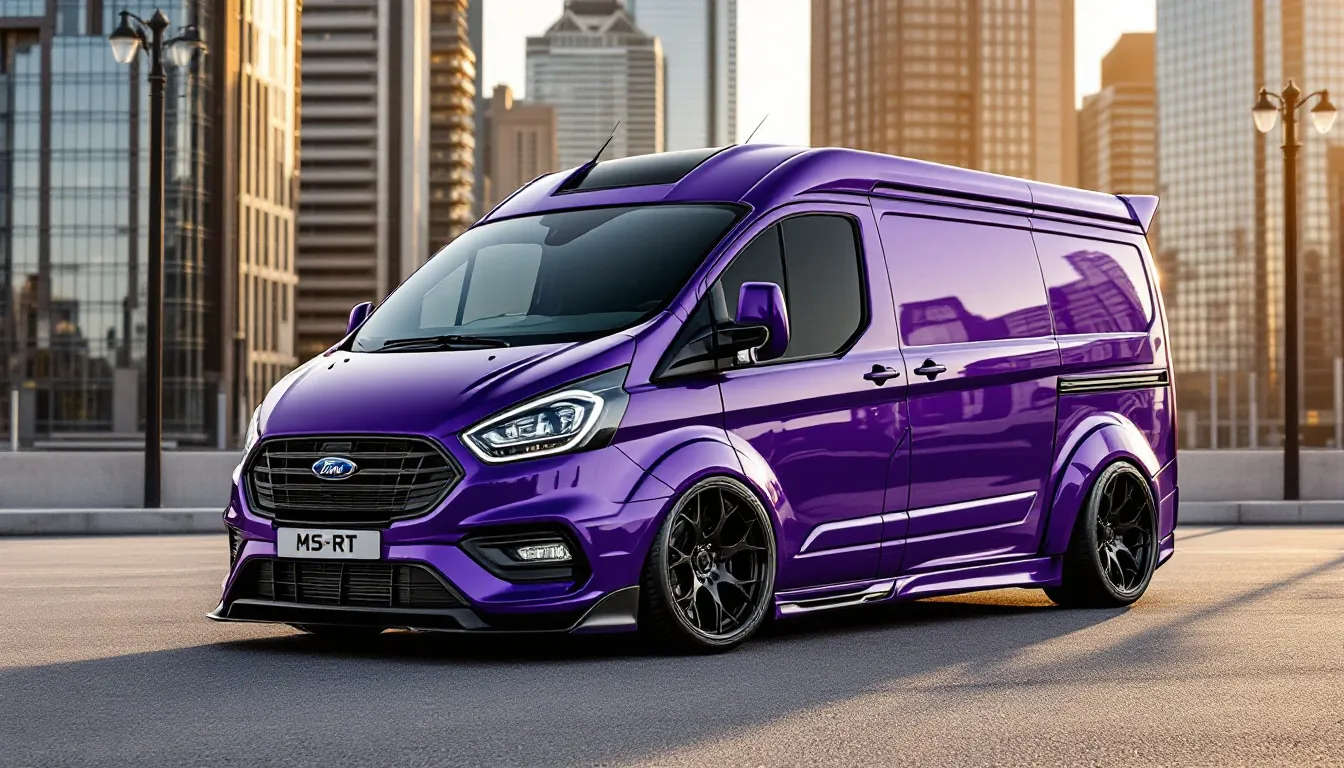 Ford Transit MS-RT : l’utilitaire violet qui séduit sur les chantiers