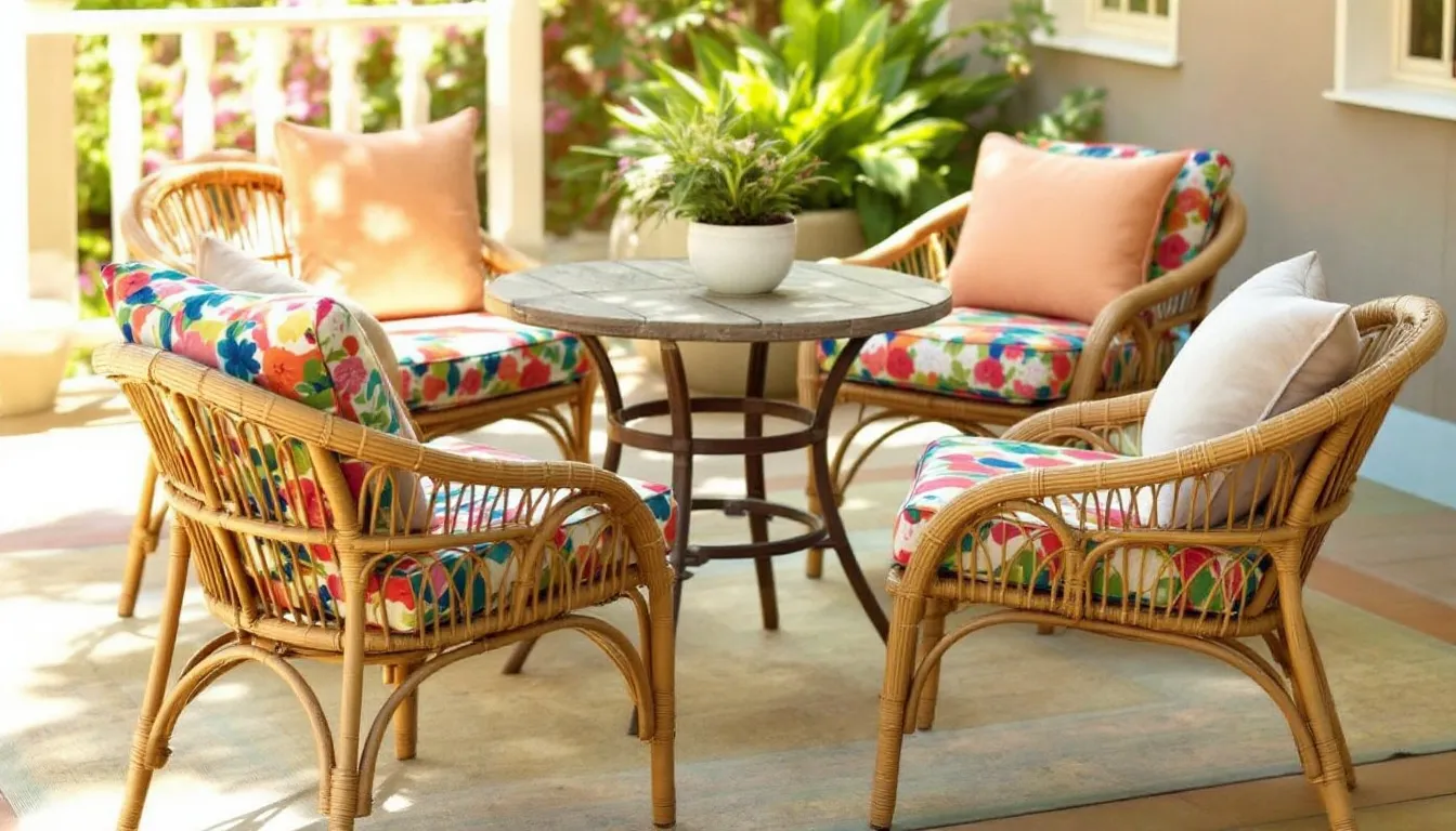 Mobilier en rotin : le retour vintage qui habille les terrasses avec charme