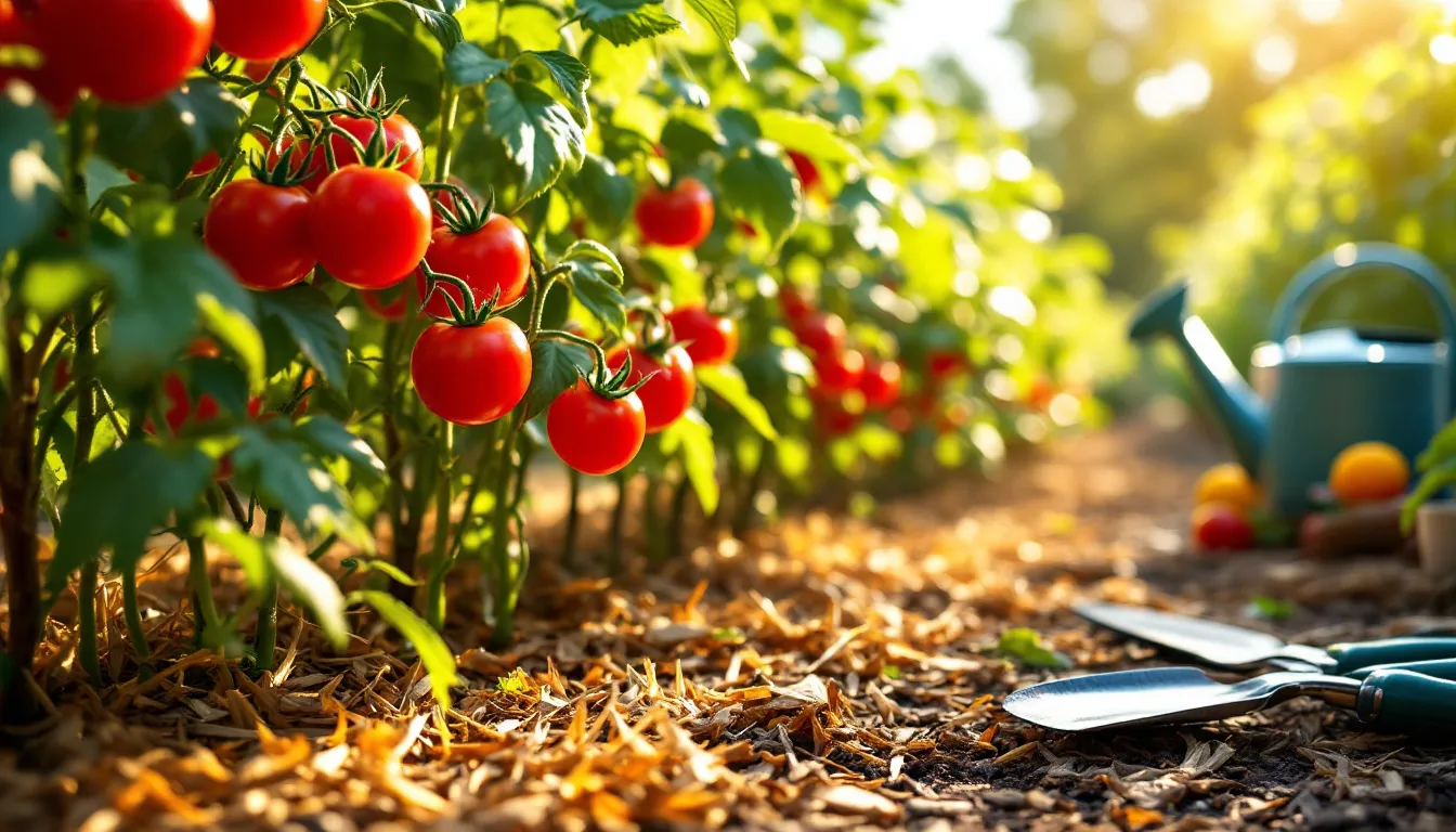 Paillage secret des tomates : boostez santé et récolte au jardin cet été