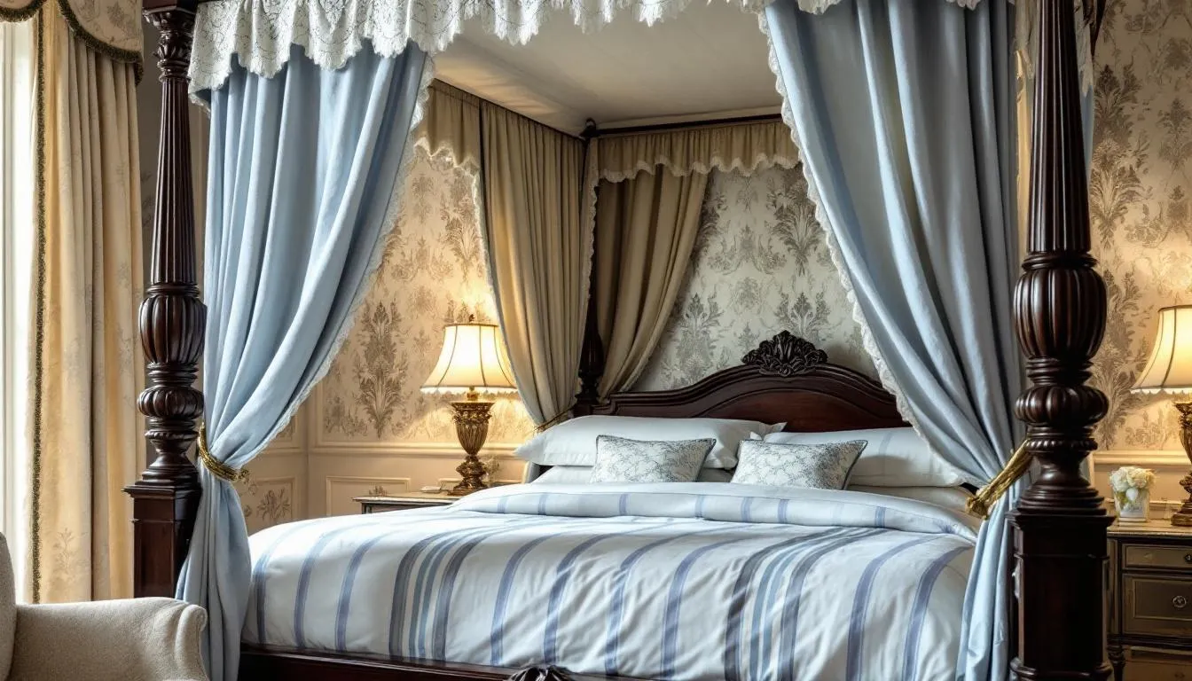Lit à baldaquin : le secret d’une déco romantique et tendance immédiate