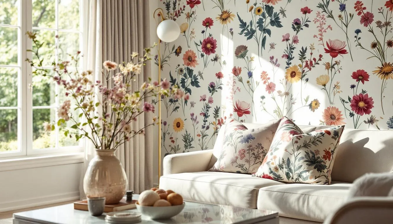 Papiers peints floraux modernes : l’élégance cosy de Sarah Jessica Parker révélée