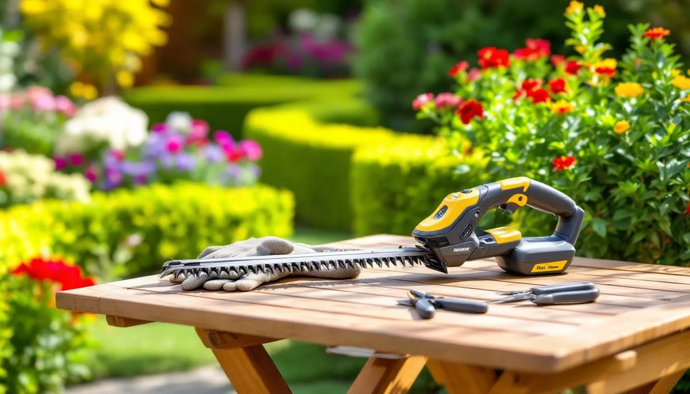 Mini taille-haie Workpro : l’outil léger qui facilite vos petites tailles