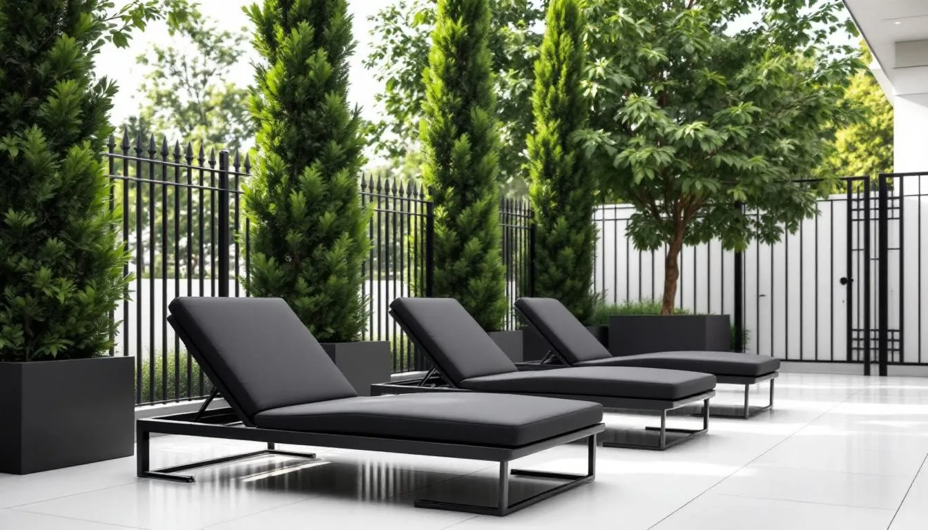 Mobilier extérieur noir : le style moderne qui séduit cet été partout en France