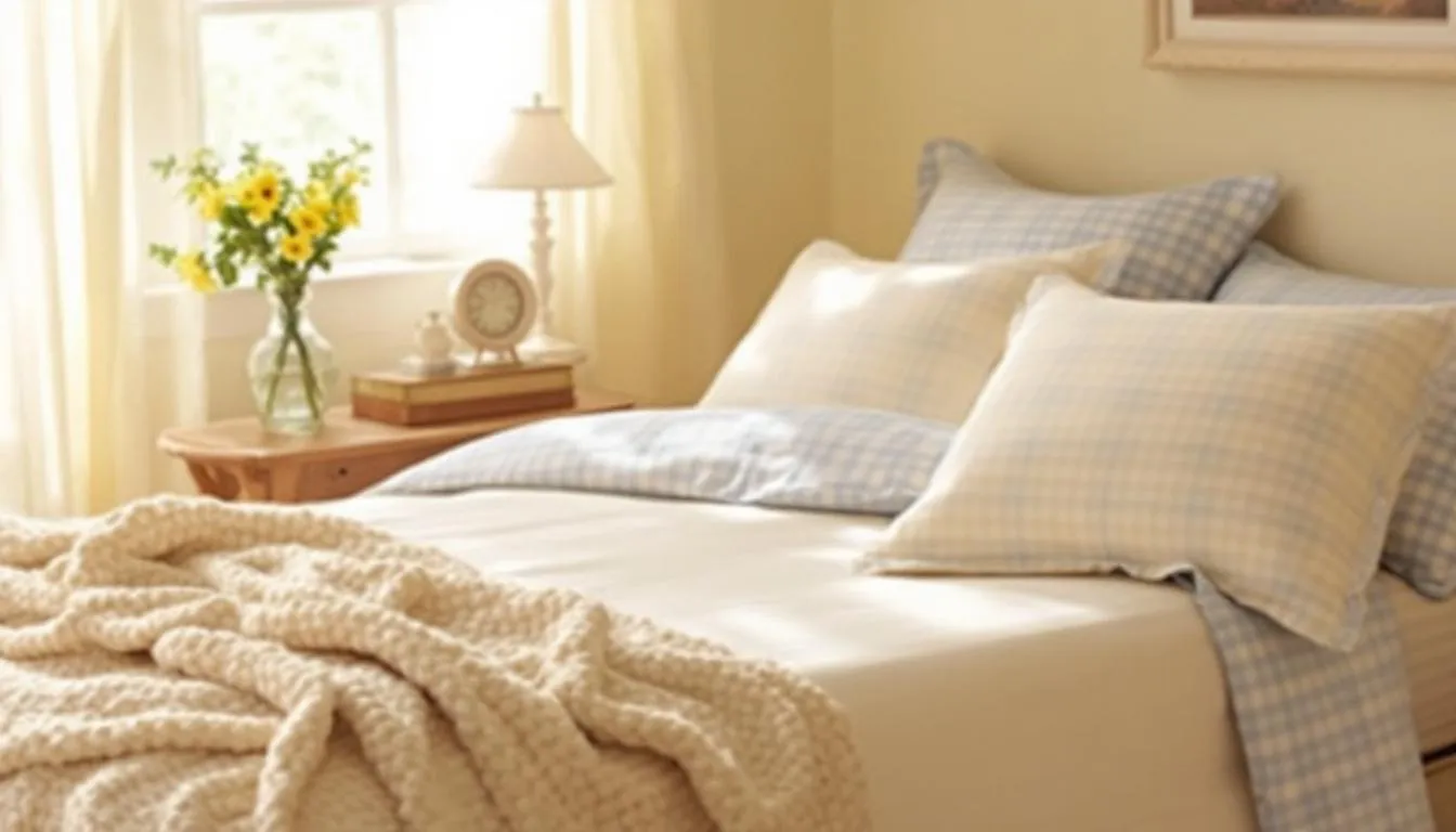 Vichy dans la chambre : transformez votre déco avec style et douceur immédiate