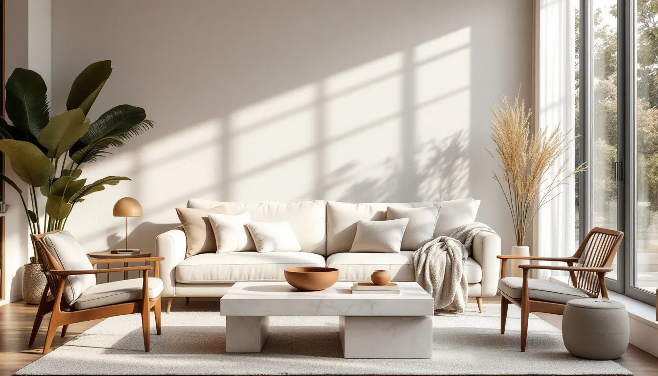 Salon crème : comment créer une déco neutre apaisante sans effet « vanille » ?