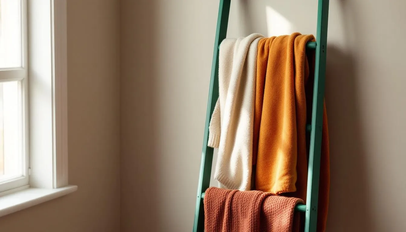 Échelle Décorative : L’Astuce Élégante pour Vos Plaids