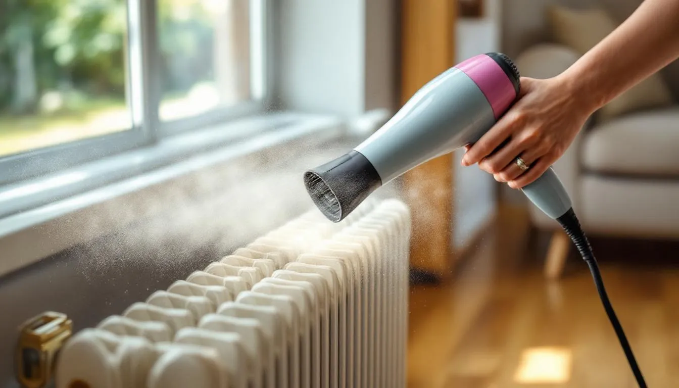Radiateur : l’astuce du sèche-cheveux pour mieux chauffer