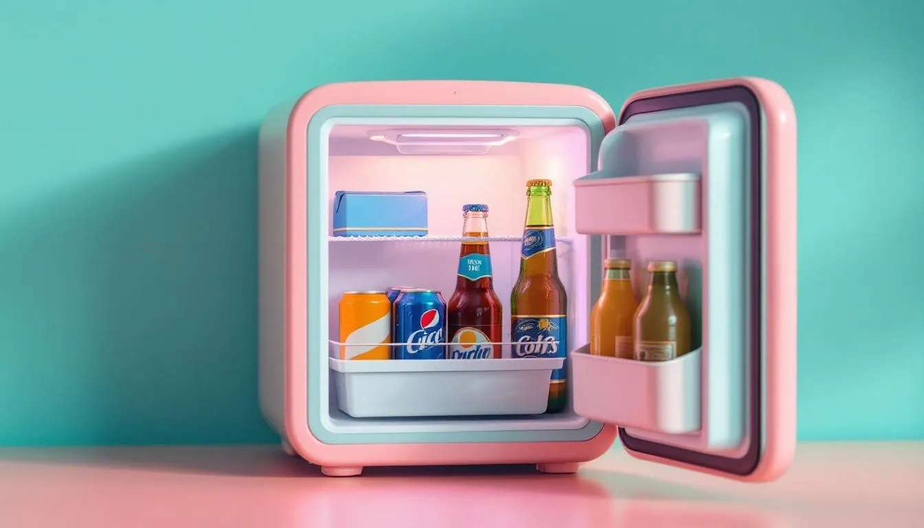 Le mini frigo retro : votre meilleur allié pour recevoir