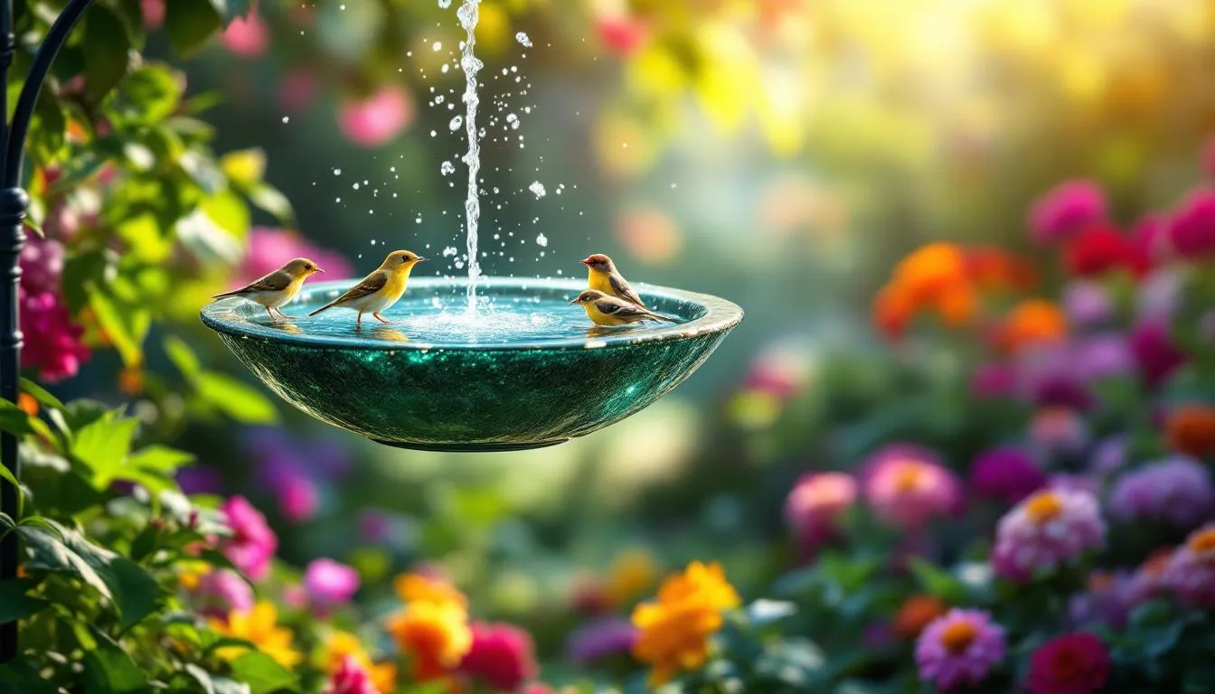 Bain d&rsquo;oiseaux solaire : transformez votre jardin en havre de paix