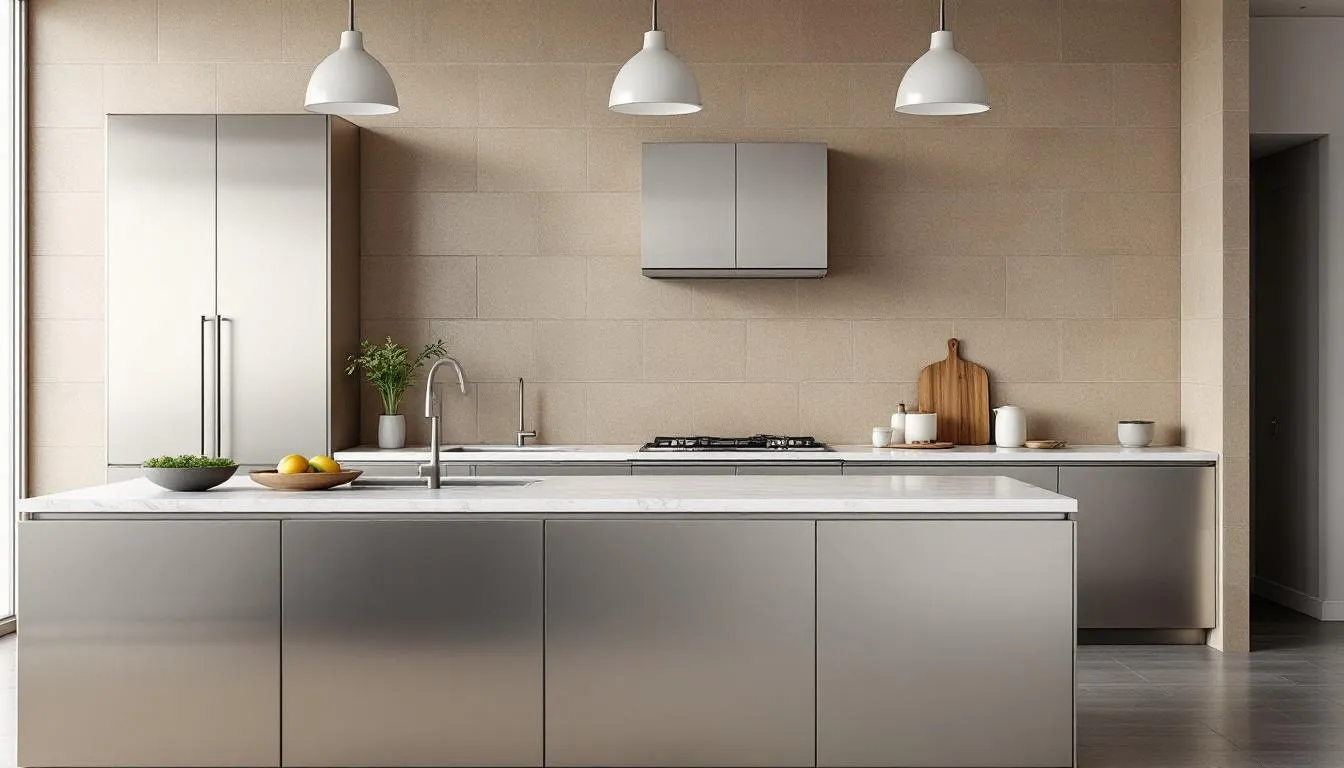 Acier et carrelage artisanal : le duo chic des cuisines 2026